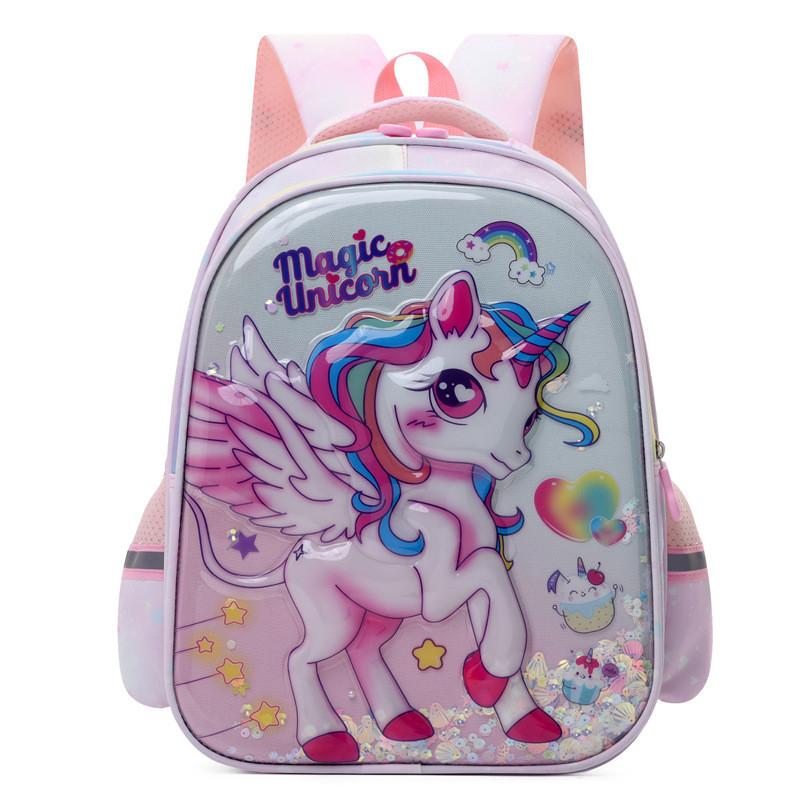 Cute And Stylish Nylon Preschool Backpack For Boys And Girls Featuring Fun Cartoon Designs