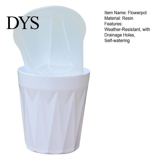 Indoor Self-watering Planter Flowerpot Plant Pot Includes Inner And Outer Pots Breathable Flower with Drainage Holes for Outdoor Use Double Layer