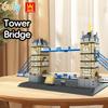 WANGE United Kingdom London Twin Tower Bridge City Model Small Bricks Building Blocks Creative Toy for Children No.4219