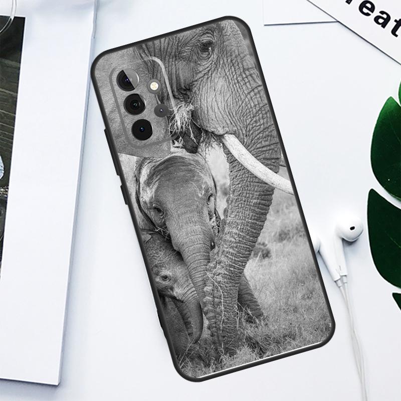 Elephant Animal For Samsung Galaxy A55 A54 A35 A15 A34 A14 A53 A33 A13 A05 A06 A16 A22 A32 A52 Phone Case
