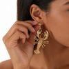 Lobster Pendant Earrings Metal Beach Ocean Vacation Style Women's Fashionable Earrings