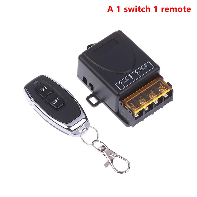 

433 МГц беспроводной переключатель постоянного тока 6 В 12 В-72 В 30 А релейный приемник потолочный вентилятор водонагреватель контроллер освещения модуль включения выключения передатчика