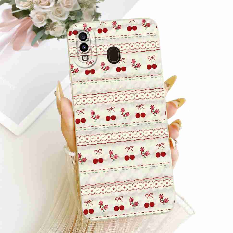 Flower Painted Cover For Samsung Galaxy A20s A20 A20e Luxury Girl Phone Cases For Samsung A20 A 20 s 20e A20s Soft Funda