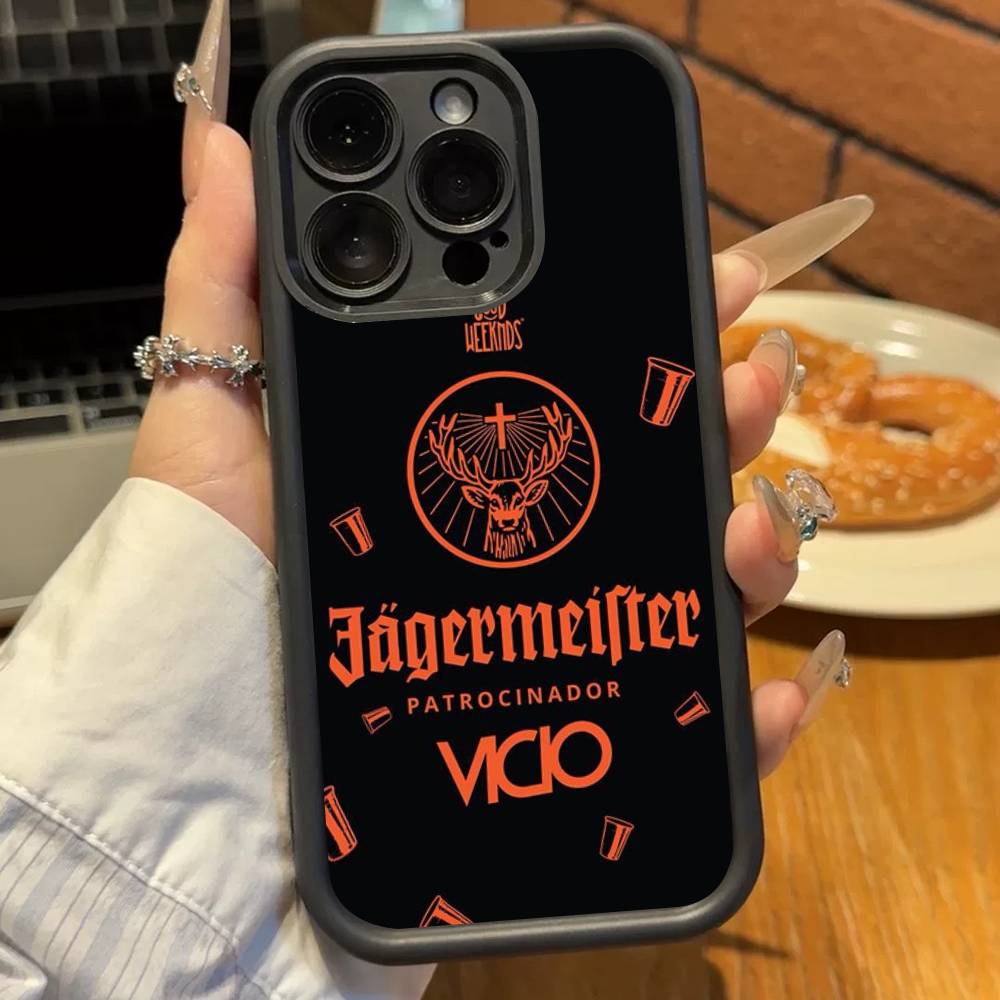 Heiße J-Jagermeisters Hüllen für iPhone 17 16 15 14 13 12 11 Pro Max Plus Schwarze Vollabdeckung TPU Stoßfeste Hülle