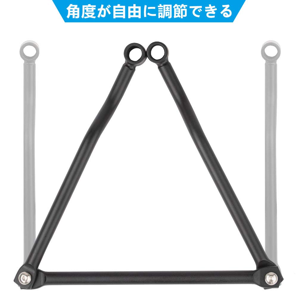Universal Side Bag Support Motorcycle Accessories Modified Metal Plated Side Bag Rack Strong 2 Pairs Set (Matte Black)