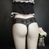 Mens Womens Open Crotch G Strings Sexy Men Sissy Lace Panties Crotchless Bikini Briefs Couple Underwear Male Peni Hole Lingerie
