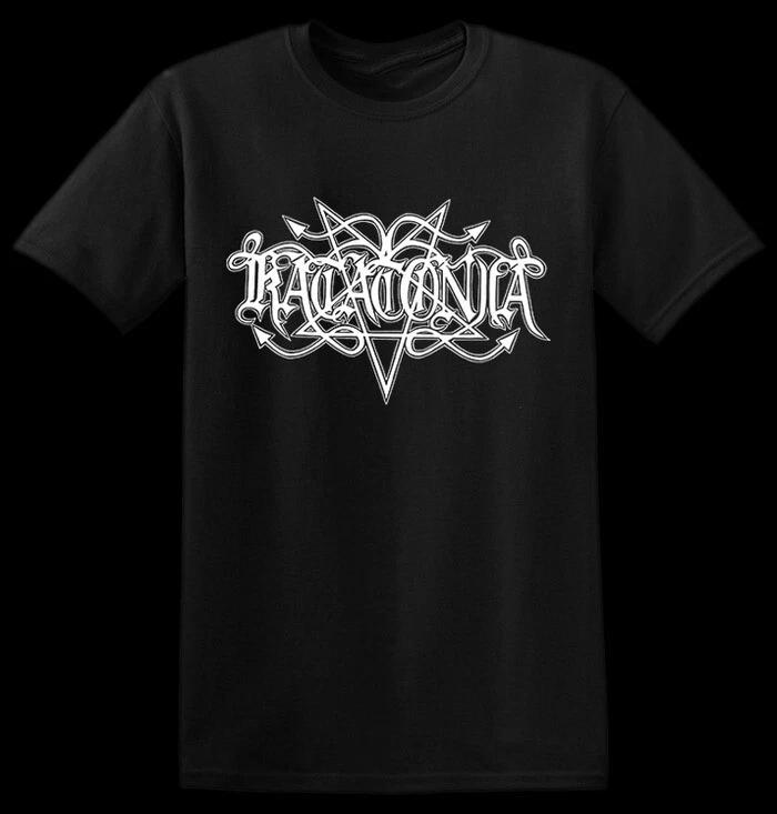 Katatonia Band Logo Black T-Shirt Cotton Full Size BT1032 S
