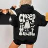 Halloween Creep It Real Hoodies Women Men Clothing Street Fashion Hooded Streetwear Fall Winter Fleece Loose Soft Sweatshirts