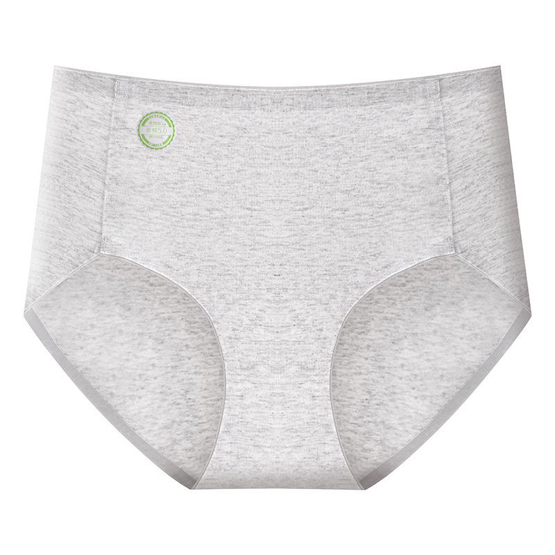 Female Spring and Autumn Cotton 7A Antibacterial Extension Crotch High Waist Abdominal Breathable No Trace Briefs