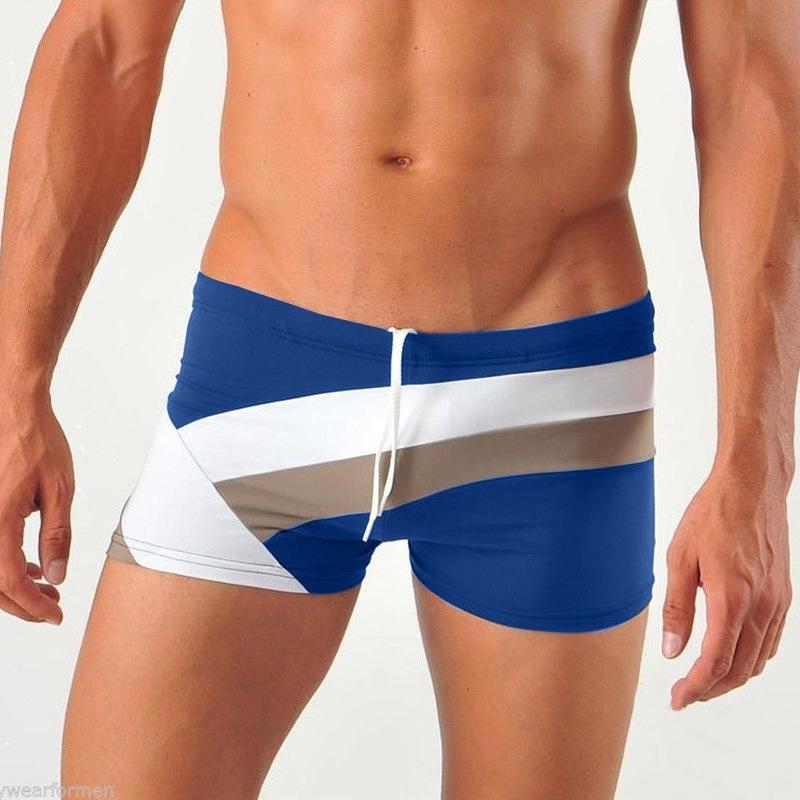 Pánské evropské a americké plavky s barevnými bloky pro rok 2024 - Trendy, stylové a sexy