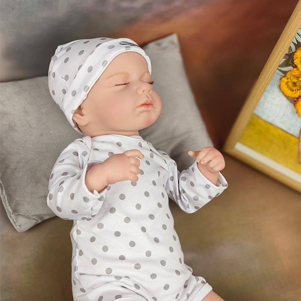 

Кукла-реборн, реалистичная готовая игрушка, силиконовая виниловая тканевая кукла-реборн, кукла ручной работы LouLou для девочек, рождественский подарок 45cm