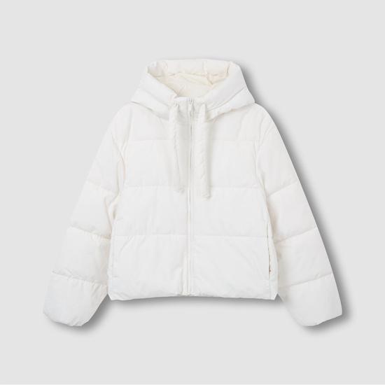 Women Loose Fit Medium Down Filled Hooded Jacket 2 Sets 1 Choice S древесный уголь