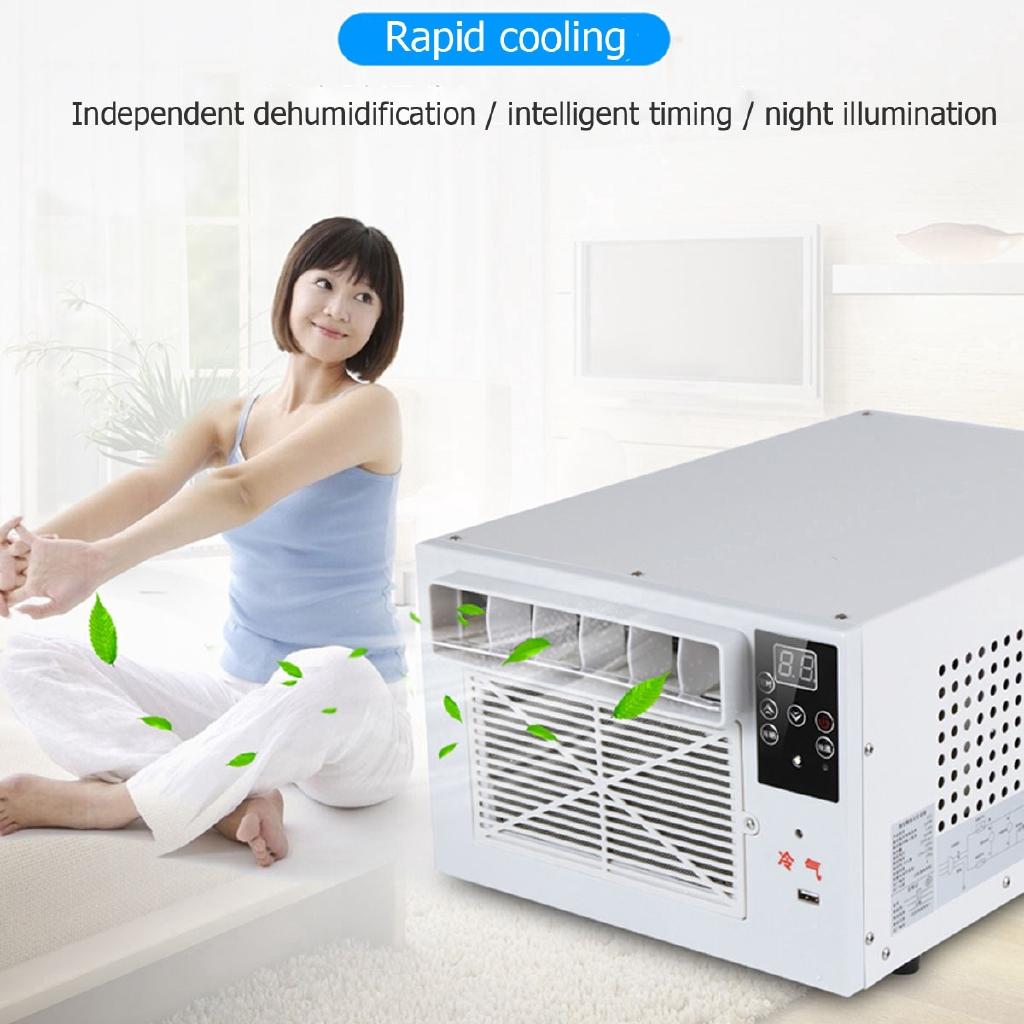 1100W Portable Desktop Air Conditioner Cold/Heat Dual Use 220V/AC With Remote Control LED Display Panel Air Cooling Heating Fan