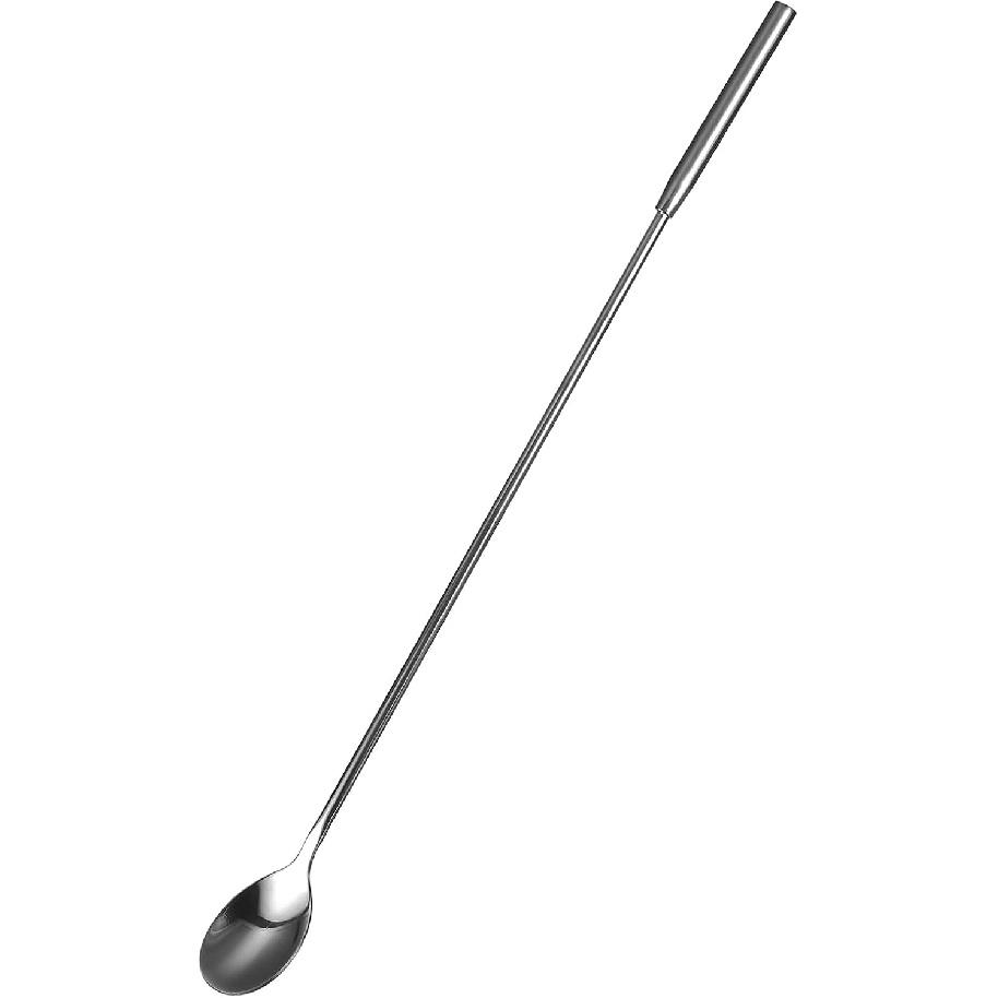 uxcell Long Handle Mixing Stirring Spoon, Stainless Steel Bartender Mixing Spoon Cocktail Stirrers, Bar Spoon Stirring Spoon (Length: 300mm/11.81",