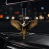Versatile Hanging Ornament for Vehicles Eagle Acrylic Car Ornament, 2D Flat Personalized Mirror Charm Rearview Decor, Lightweight Auto Interior