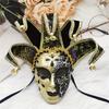 Masked Ball Mask With Bells Vintage Jester Mask Comedy Mask for Men Women Masked Ball Proms Halloween Cosplay Parties