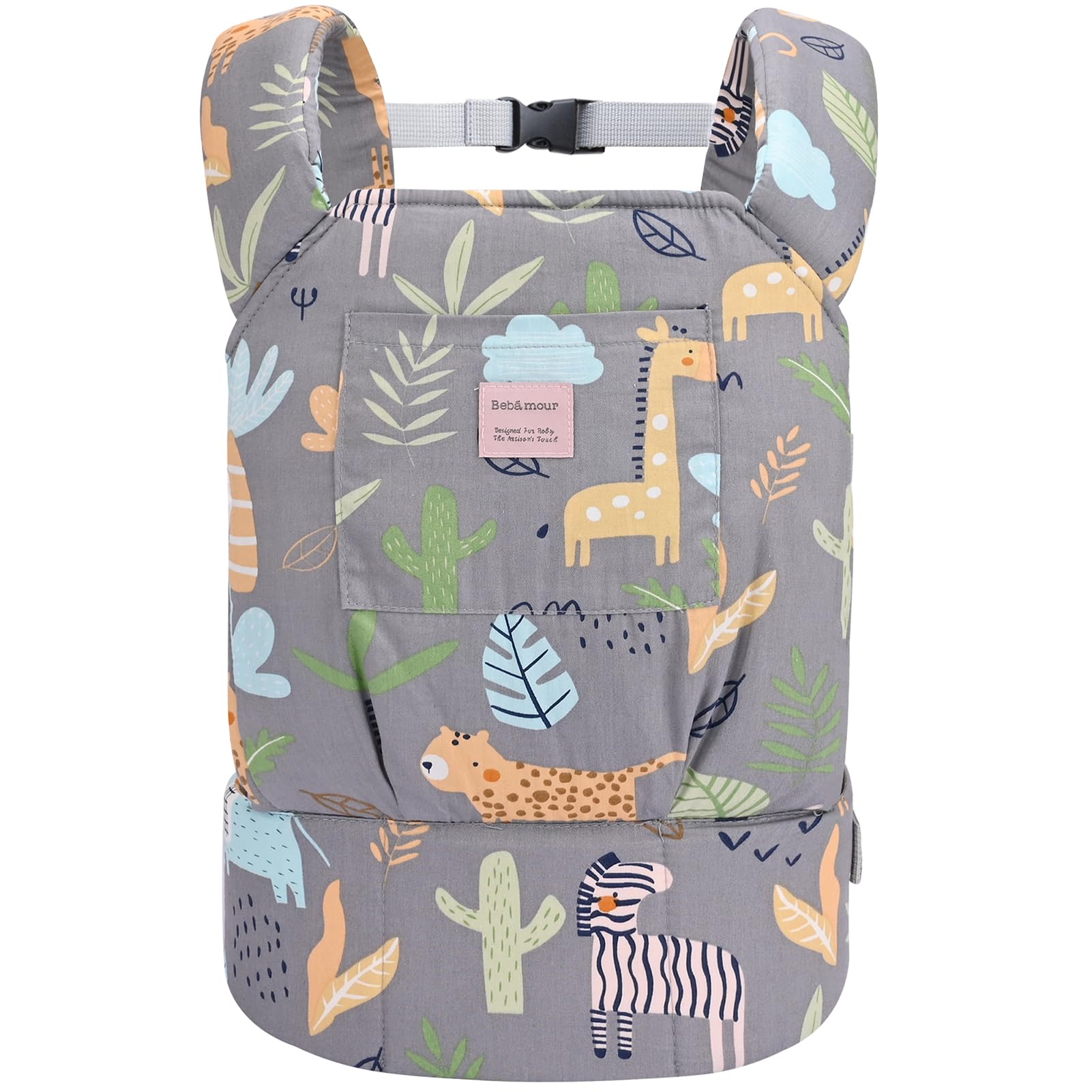 

Bebamour Кукла Хлопковая кукла Уход за куклой Играть в ролевые игры Подарок на день рождения [Baby Amour] Переноска, Переноска, 2 способа ношения, Детали, Играть, (Зоопарк)