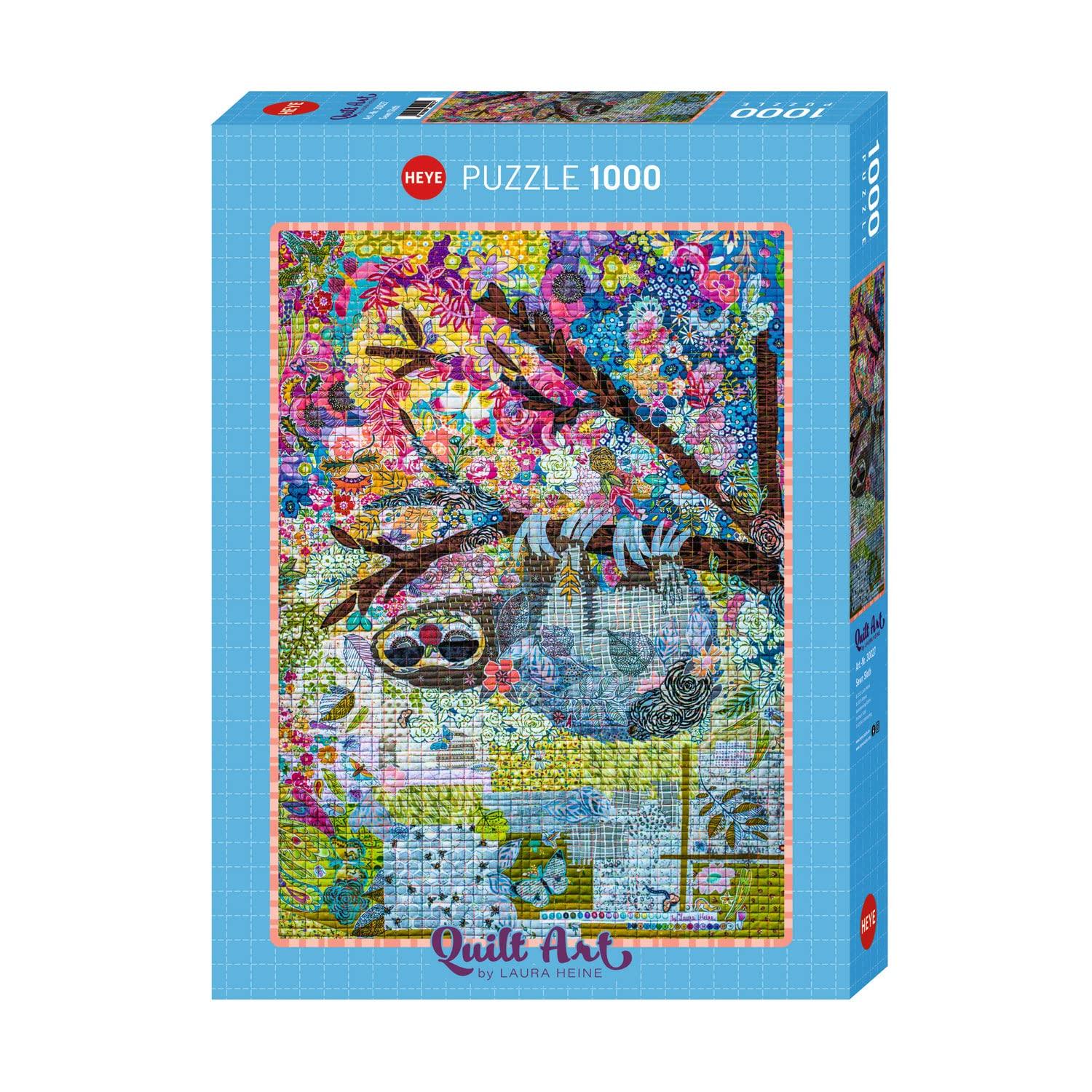 

1000-piece HEYE PUZZLE by Laura Heine, Sloth, 50x70cm, 30027