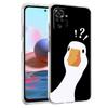 Cartoon Doubt Duck Phone Case For Xiaomi Redmi Note 12 4G 11 10 Pro 5G 10C 10S 9S 9 9T 8T 9C 9A 8 8A 7 K50 K40 Gaming Cover