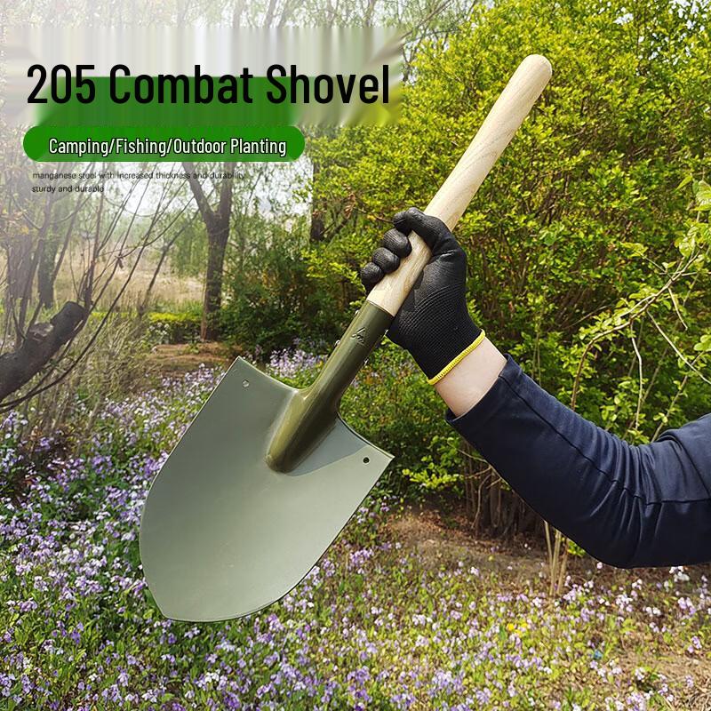 SPSR Outdoor Wooden Handle Entrenching Shovel
