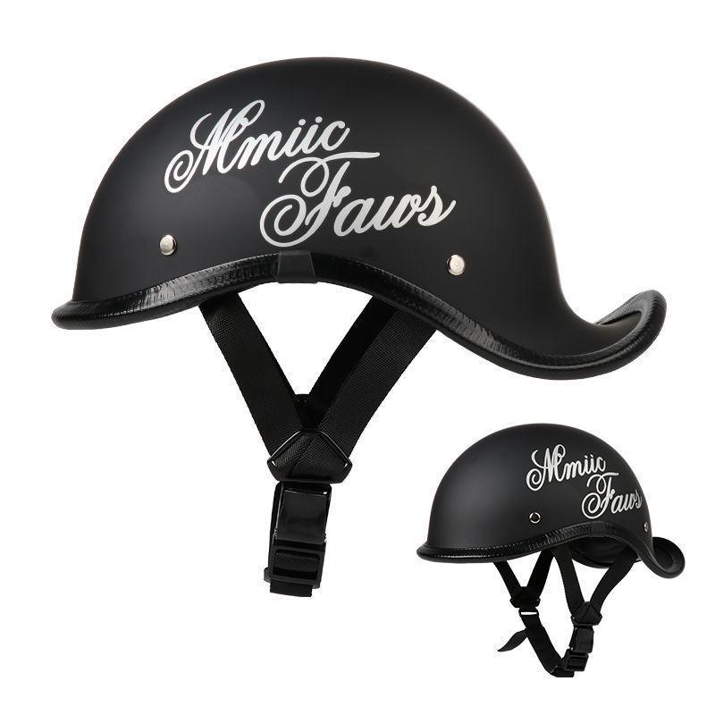 G3F Retro Japanischer Aufgebogener Heckhelm: Herren- & Damen-Cruiser-Helm für Radfahrer