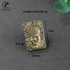 Brass Guan Gong Head Statue Keychains Pendants Handmade Vintage Chinese God of Wealth Pure Copper Keychians Car Hanging Jewelry