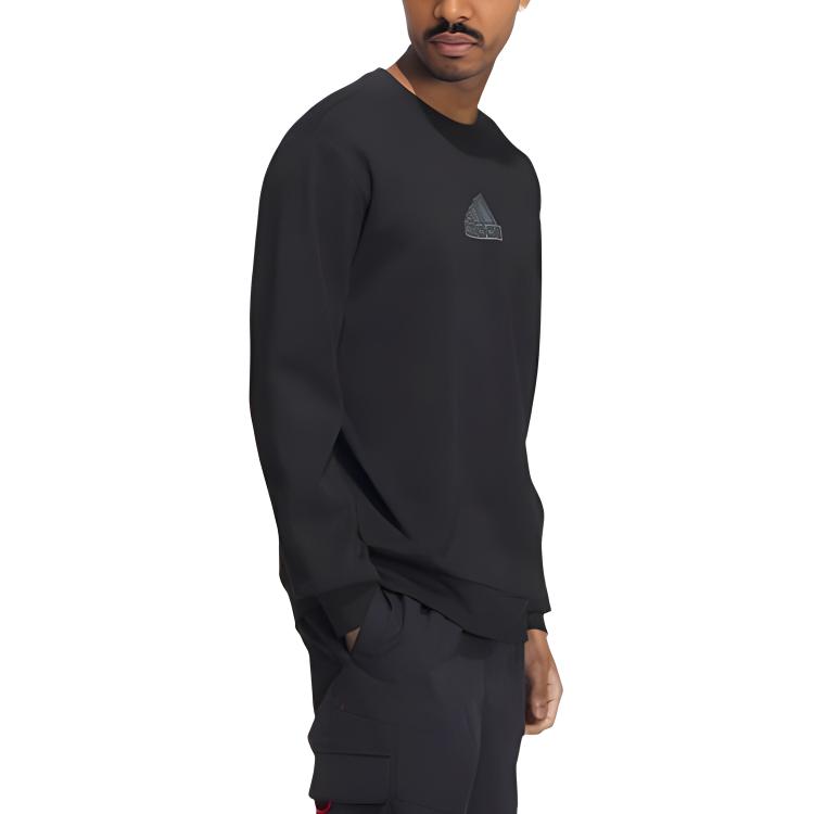 adidas Sweatshirts Men's Black Crew Neck Moderate Regular IP4965