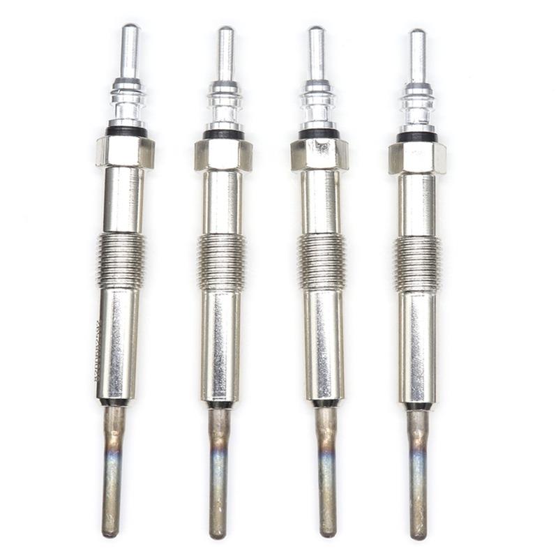 4PCS Diesel Heater Nickel Plating Glow Plugs For Dacia Logan 1.5DCi 110655687R 8200682592 2012 2013 2014 2015 2016 2017 -