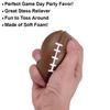 6 PCS 4" Foam Mini Football Stress Balls, Mini Sport Balls, Superbowl Decoration Party Favor, Football Themed Party Supplies