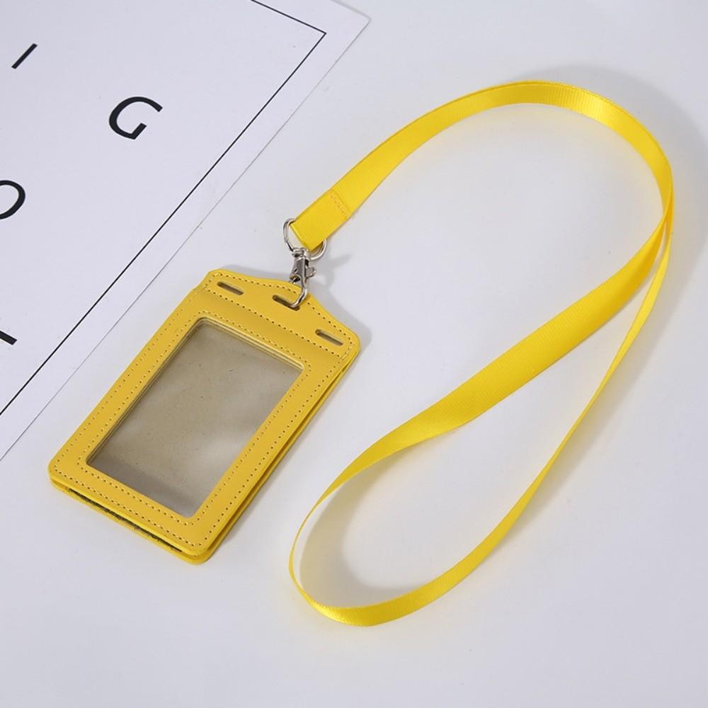 PU Leather Badge Holder Trifold Duty ID Card Holder for ID Name Card Business Name Tag Student ID Card