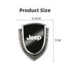 3D Metal Shield Car Emblem Sticker for Jeep Wrangler Grand Cherokee JK Auto Fender Trunk Body Badge Decal Exterior Accessories