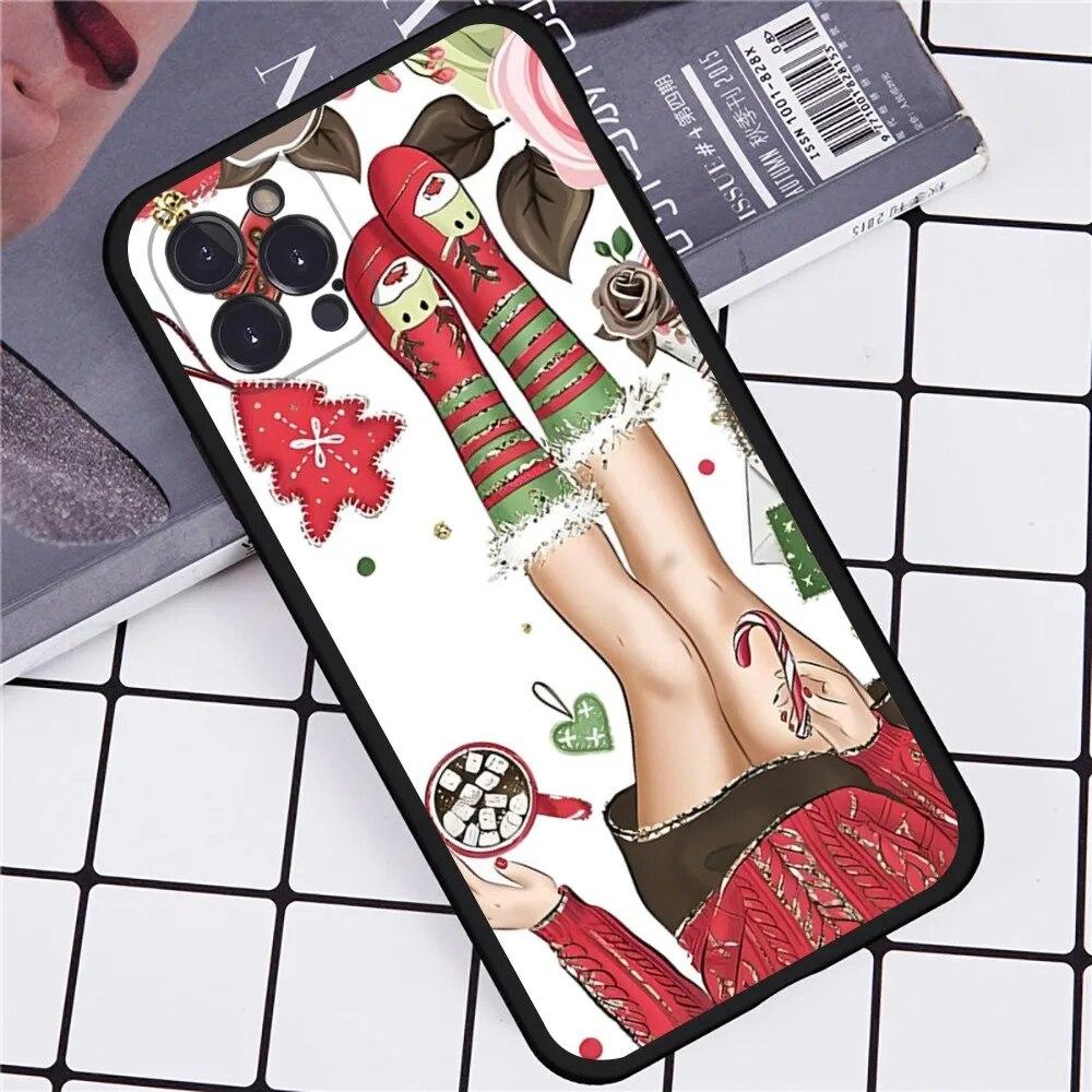 Frohe Winter Weihnachten Handyhülle für iPhone Samsung Galaxy Redmi Xiaomi Oppo OnePlus Note SA 7 8 9 10 11 12 13 14 20 21 22 23 53 54 Pro Max Ultra