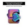 Aluminum Alloy Stress Anxiety Relief Fingertip Toy Decompression Rotation Toy Gift(Multi Color )
