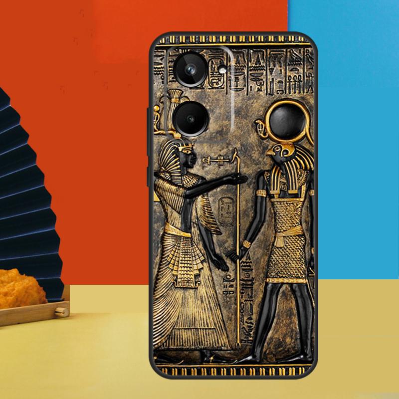 

Sacred Eye of Horus Egypt Fresco For Realme C75 C71 C55 C53 C67 C61 C33 C63 C51 10 11 12 13 14 Pro Plus C65 GT7 15 Pro Case Realme 11 Pro Plus