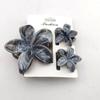 3PCS Hawaiian Gradient Flower Hair Claw Clip For Women Girl Fashion Plastic Non Slip Hold Hairpin Barrette Hair Accessories