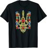 Ukrainischer Trysub Sonnenblume Retro Floral Ukraine Vyshyvanka T-Shirt S-3XL