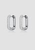 Anon Pave One Touch Link Earrings