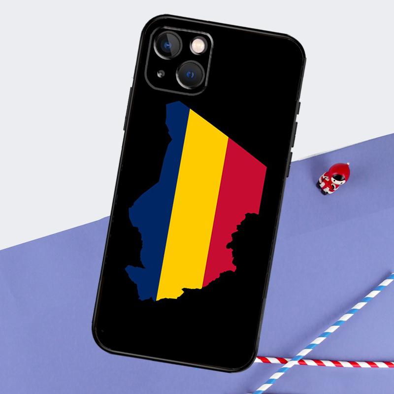 

Republic of Chad Flag Phone Case For iPhone 16 15 14 11 12 13 Pro Max Mini X XR XS Max 7 8 Plus Cover Coque iPhone 16Pro MAX