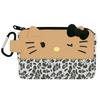 Hello Kitty Tissue Tanned Kitty Leopard Print Pouch,