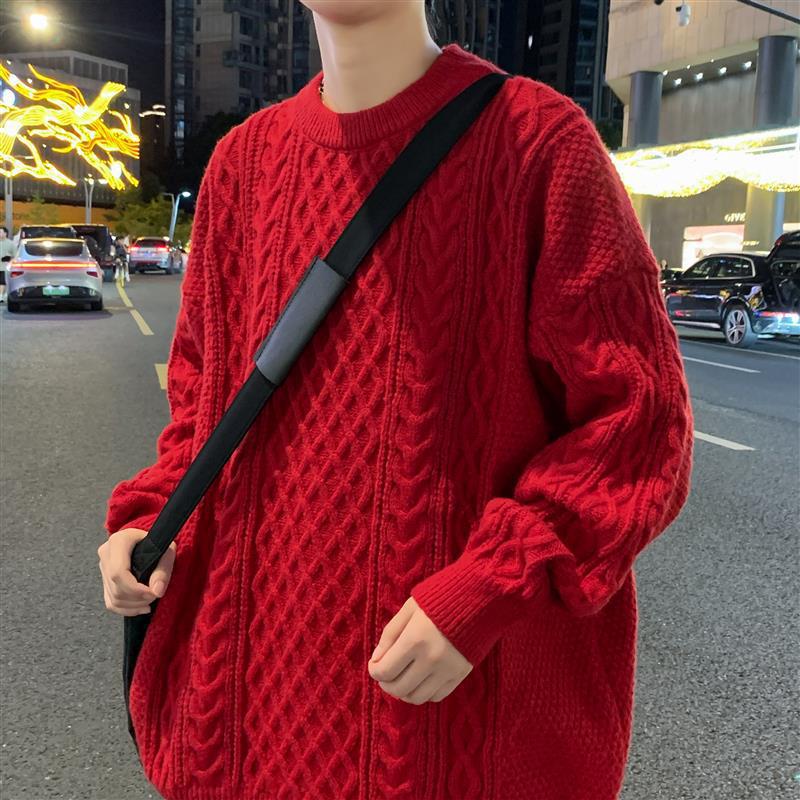 Hot Sale, Popular, New Casual Crew Neck Sweater In Autumn and Winter, Bottom Knitted Sweater, Large Size Loose Sweater.