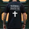 Herren T-Shirt Jesus Christus Rückenaufdruck T-Shirt Mode Grafik Tops Geschenk für Jesus Stree
