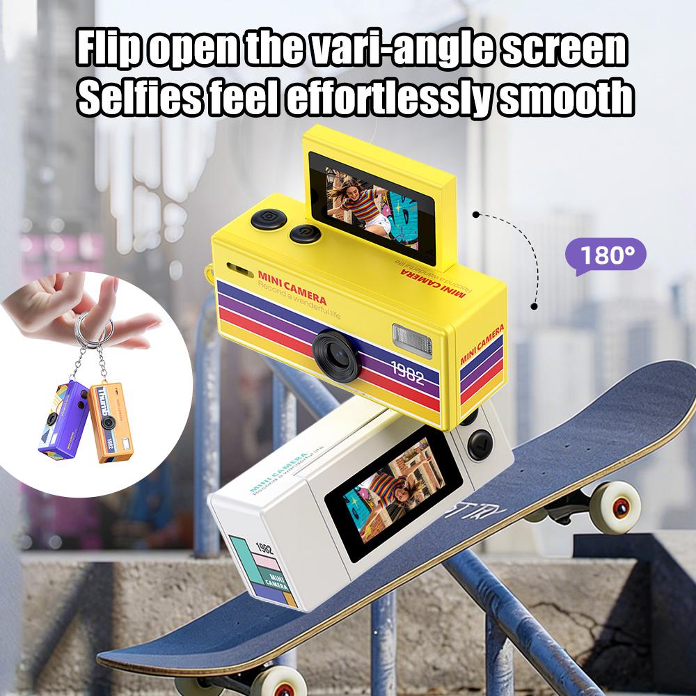 Retro Mini Digital Camera, HD Photo & Video, Flip Selfie Screen, Portable Student Camera