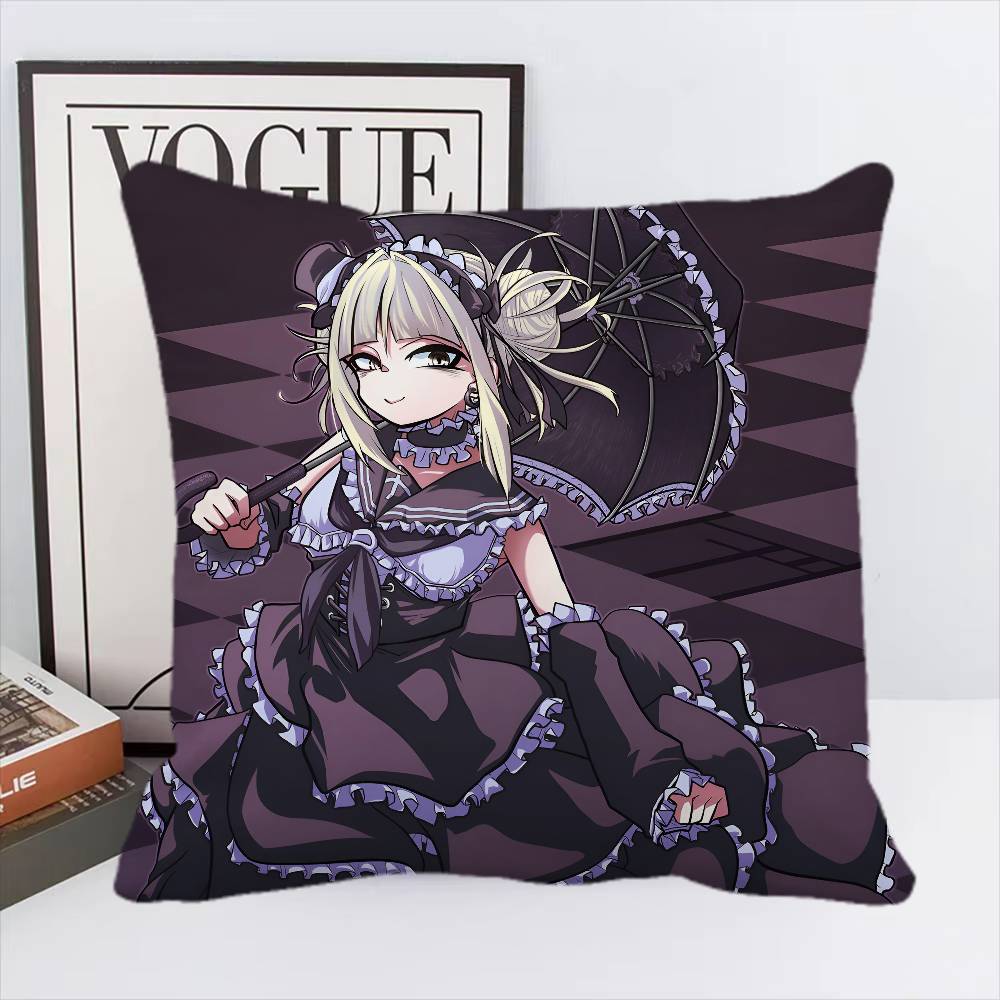 Anime My Hero Academia Himiko Toga Pillow Case Square Pillow Bedroom Sofa Leisure Comfort Cushion Home Decoration