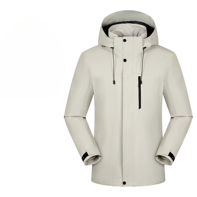 Three-in-one Removable Mountain Climbing Jacket for Men and Women Outdoor Activity Down Jacket Water Resistant and Wind Resistant Couple