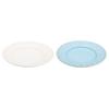 [Wedgwood Official Gift Wrapping] Festivity Pair Plates, 21cm, Ivory & Blue, Tableware, Christmas Gift, Wedding Gift, Housewarming Gift, aW1054018, Ge