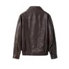 Herren Herbst Kantige PU-Lederjacke: Lässiges Bikerjacken-Design