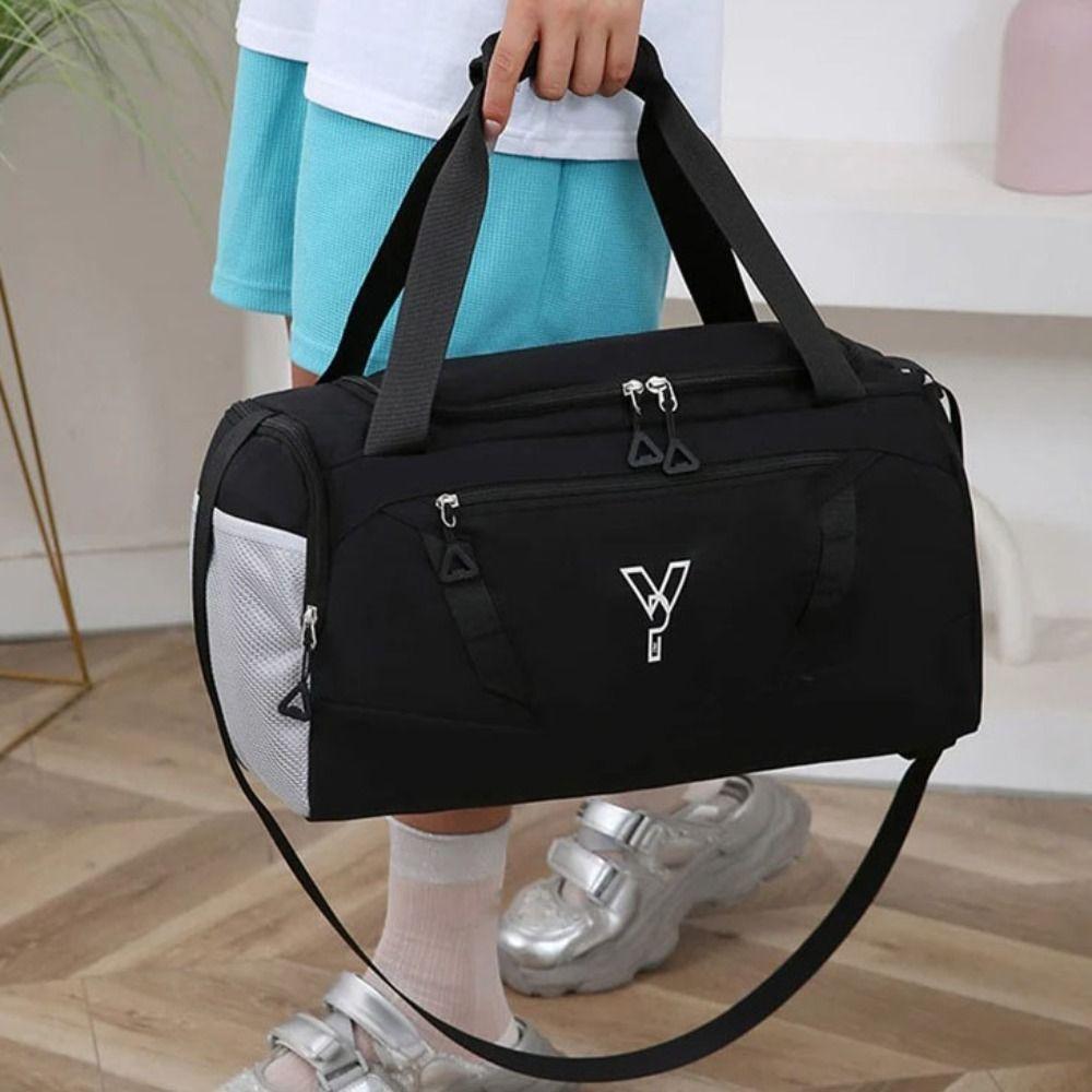 

Dry-Wet Separation Sports Gym Handbag Large Capacity Swimming Tote Fitness Training Bag Outdoor помаранчевий