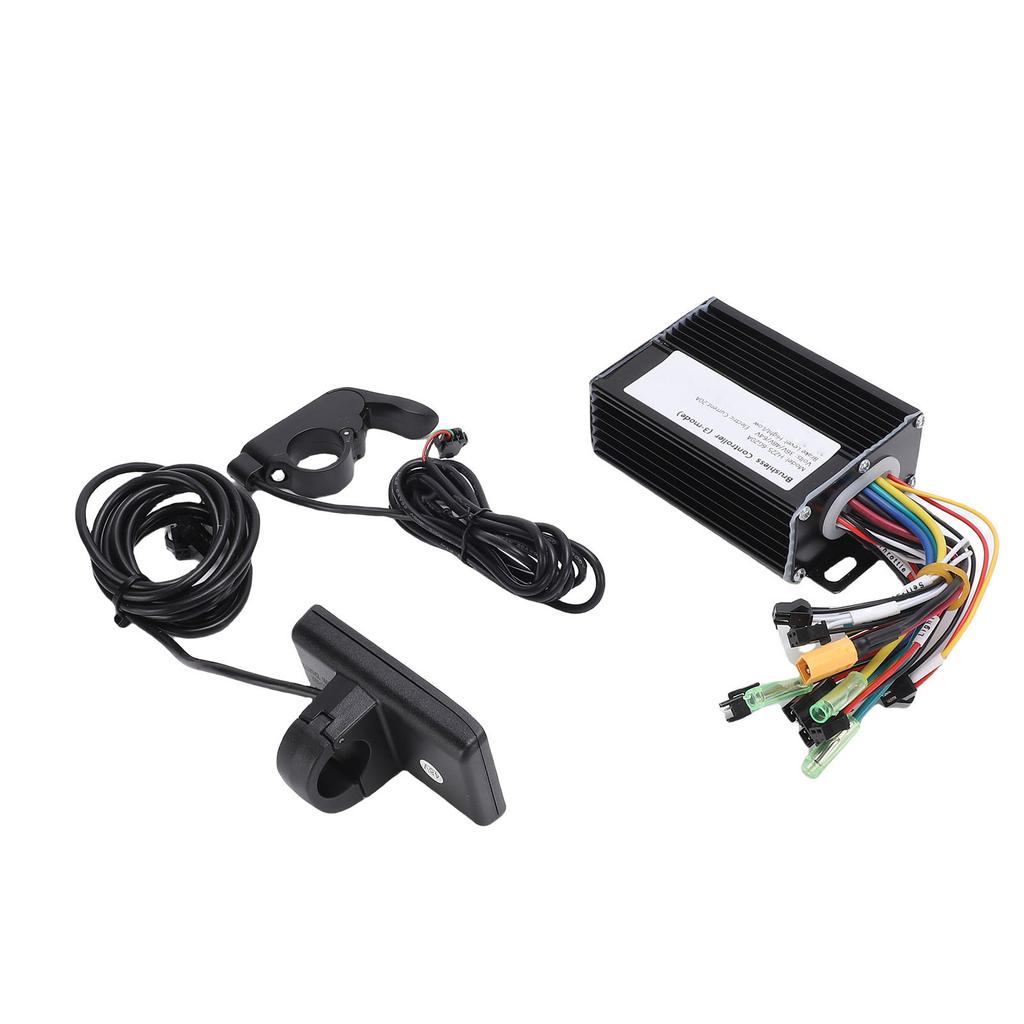 Kit de Contrôleur de Vélo Électrique 350W à 500W Détection Automatique Contrôleur Sans Balais avec Affichage S866 Accélérateur au Pouce 20A pour Modification