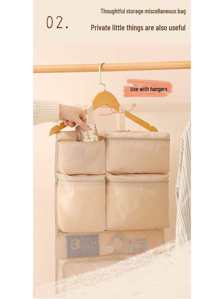 Large Portable Travel Hanging Storage Bag for Clothes, Underwear, and Socks - Ideal for Business Trips