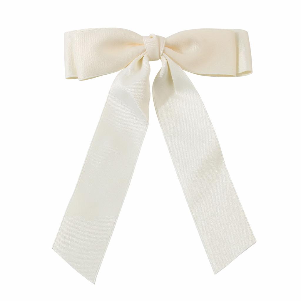 Large Ribbon Bow Spring Clip Hairpin Women's Korean Style Sweet Hair Accessories Hairpin Headdress